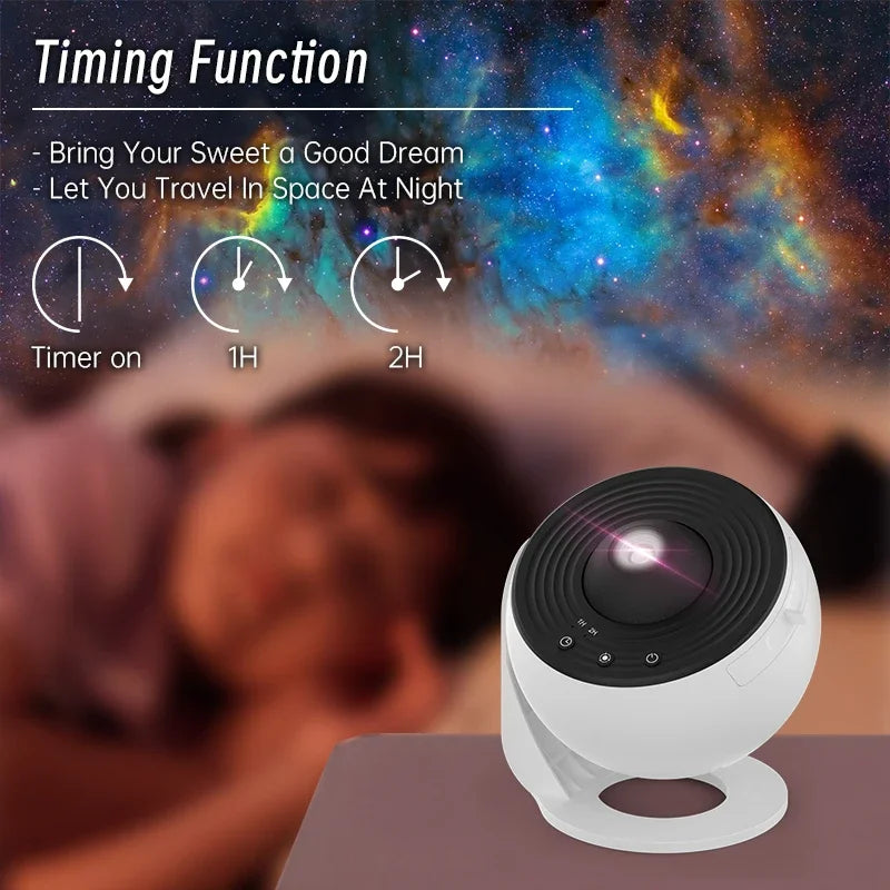 Galaxy Projector, 13 in 1 HD Planetarium Galaxy Star Projector for Bedroom, 360° Rotating Star Projector Galaxy Light with Adjus