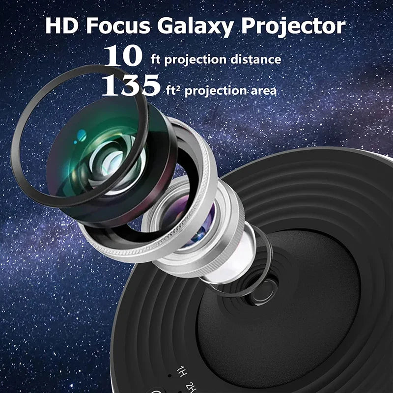 Galaxy Projector, 13 in 1 HD Planetarium Galaxy Star Projector for Bedroom, 360° Rotating Star Projector Galaxy Light with Adjus